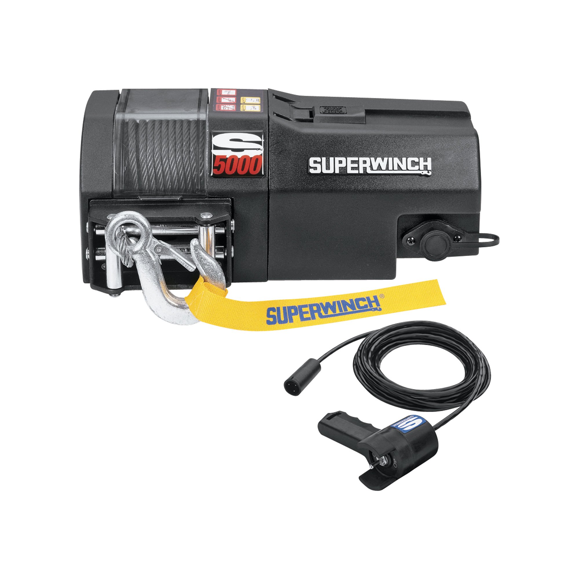 Superwinch S-Series 12 Volt Winch — 5000-Lb. Capacity, Model# S5000